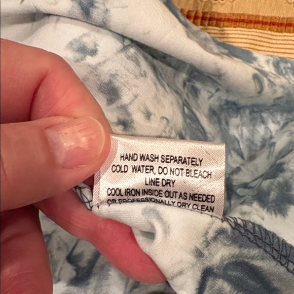 NWT Funky Haven Bleu Tie-Dye Twist Tank Top, Sequin Detail, Cotton blend, L - Picture 10 of 11